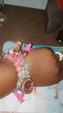 Load and play video in Gallery viewer, 3 piece beaded bracelets with charms
