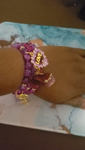 Load and play video in Gallery viewer, 3 piece beaded bracelets with charms
