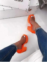 Load image into Gallery viewer, &quot;TOO MUCH SAUCE&quot; SANDALS
