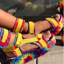 Load image into Gallery viewer, &quot;TIE DYE&quot; WEDGES
