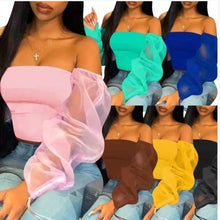Load image into Gallery viewer, &quot;Feelin Myself&quot; off the shoulder blouse
