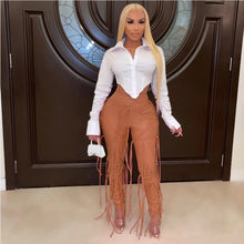 Load image into Gallery viewer, &quot;NO STRINGS ATTACHED&quot;leather pants

