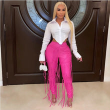 Load image into Gallery viewer, &quot;NO STRINGS ATTACHED&quot;leather pants
