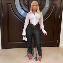Load image into Gallery viewer, &quot;NO STRINGS ATTACHED&quot;leather pants

