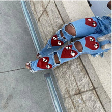 Load image into Gallery viewer, &quot;IT&#39;S ALL LUV&quot; jeans
