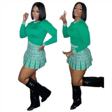 Load image into Gallery viewer, &quot;CHEERLEADER&quot; pleated skirt
