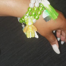 Load and play video in Gallery viewer, 3 piece beaded bracelets with charms
