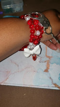 Load and play video in Gallery viewer, 3 piece beaded bracelets with charms
